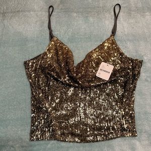 NWT Free People Sequin Tank